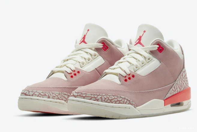 Cheap Husky CK9246-600 (W) Retro 3 Pink Jordan Rust 0709
